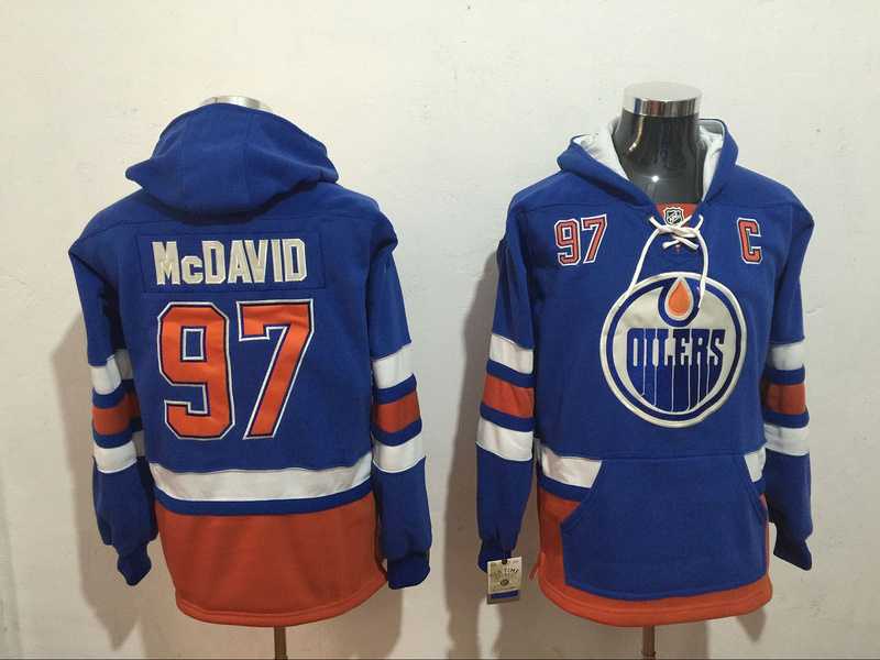 Edmonton Oilers #97 Connor McDavid Blue All Stitched Hoodie Sweatshirt,We sell and wholesale Edmonton Oilers #97 Connor McDavid Blue All Stitched Hoodie Sweatshirt on line form chian!